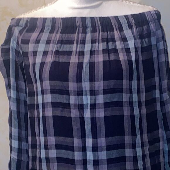 NWOT! Knox Rose Plaid Cold Shoulder Tunic Dress! - Picture 6 of 9